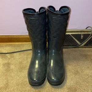 Navy Hunter Boots (shin high)